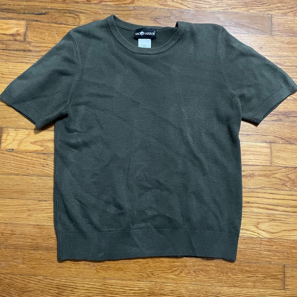 Vintage chunky green sweater